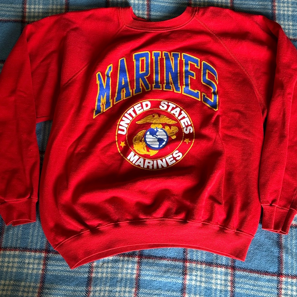 Vintage United States Marines Red Sweatshirt